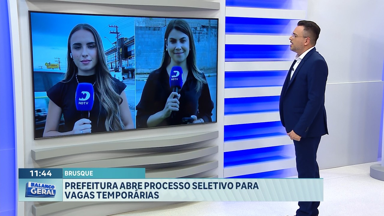 Brusque abre processo seletivo, IR pode ajudar fundos sociais