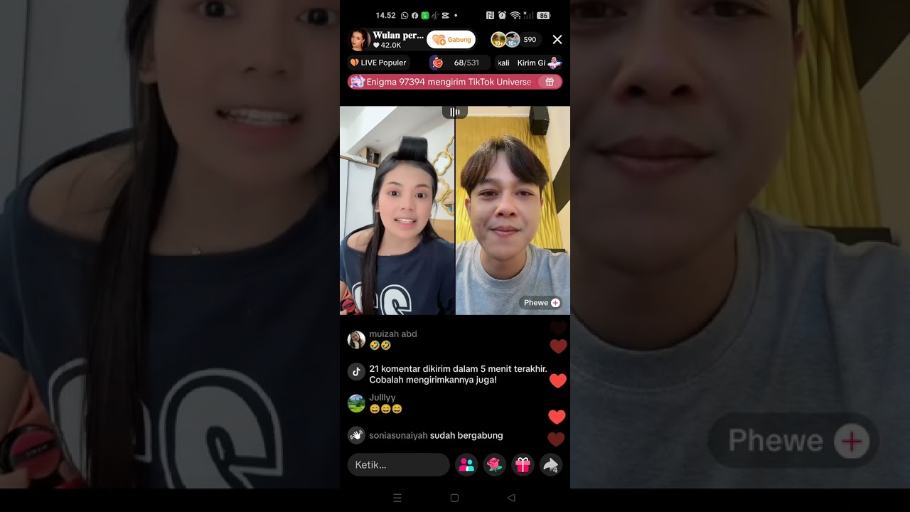 A phewe adalah om om yg berwibawa dan bijaksana 😂😂