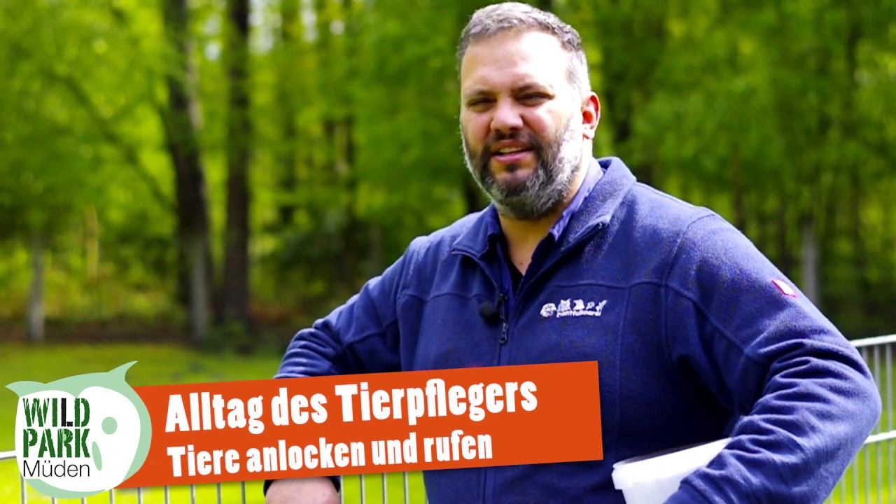 &Uuml;ber die Schulter geschaut - Tierpfleger Alltag: Tiere anlocken und rufen - Wildpark M&uuml;den