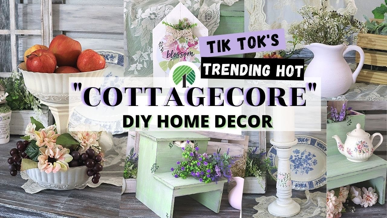 DIY Gorgeous COTTAGECORE Home Decor | Dollar Tree DIY