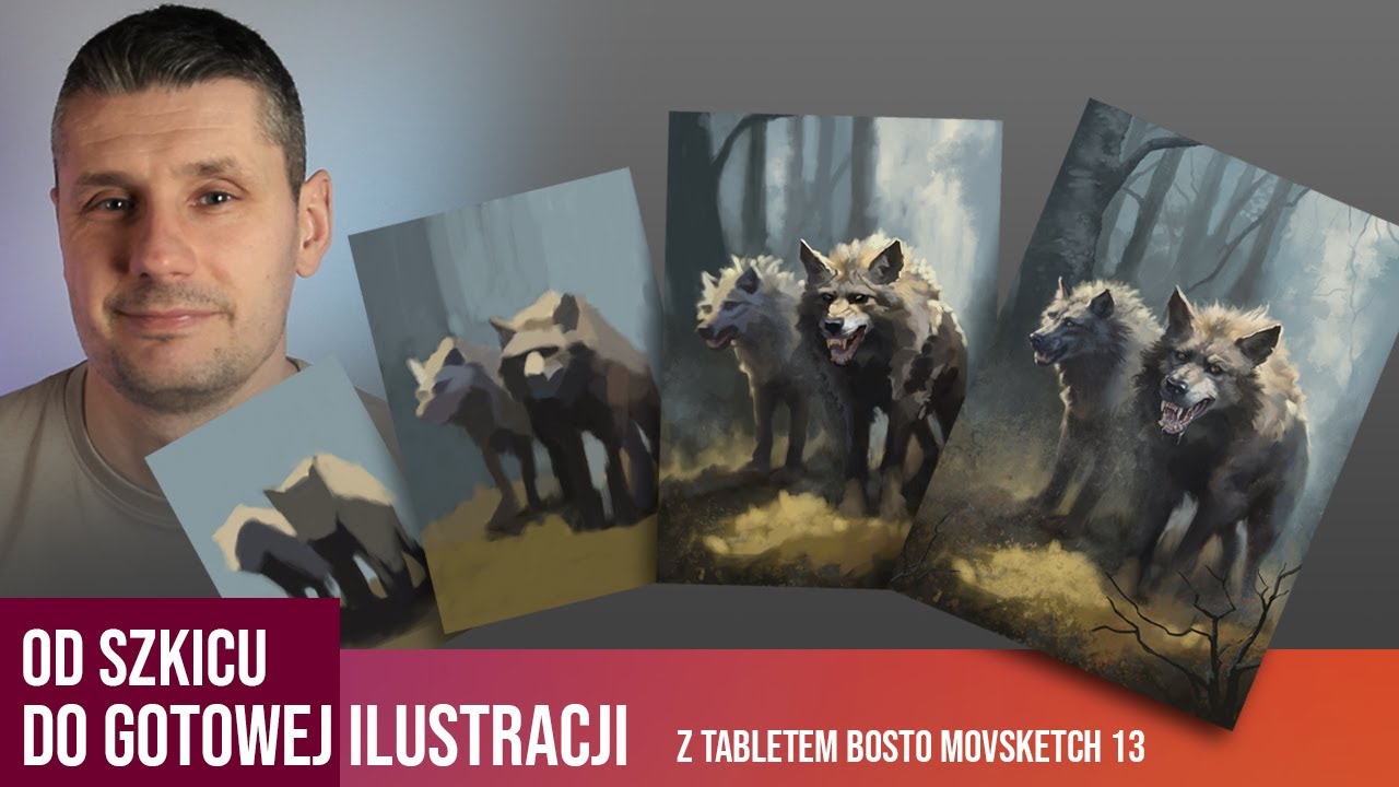 Od szkicu do gotowej ilustracji z tabletem graficznym BOSTO Movsketch 13 (OLED)