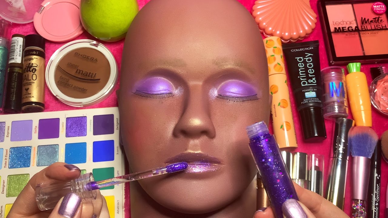 ASMR Makeup on Mannequin (Whispered)