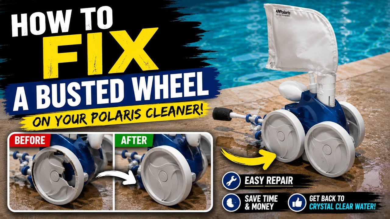 👍BUSTED POLAIS WHEEL❓👍#kodiacademy #swimmingpool #swimmingpoolcleaning