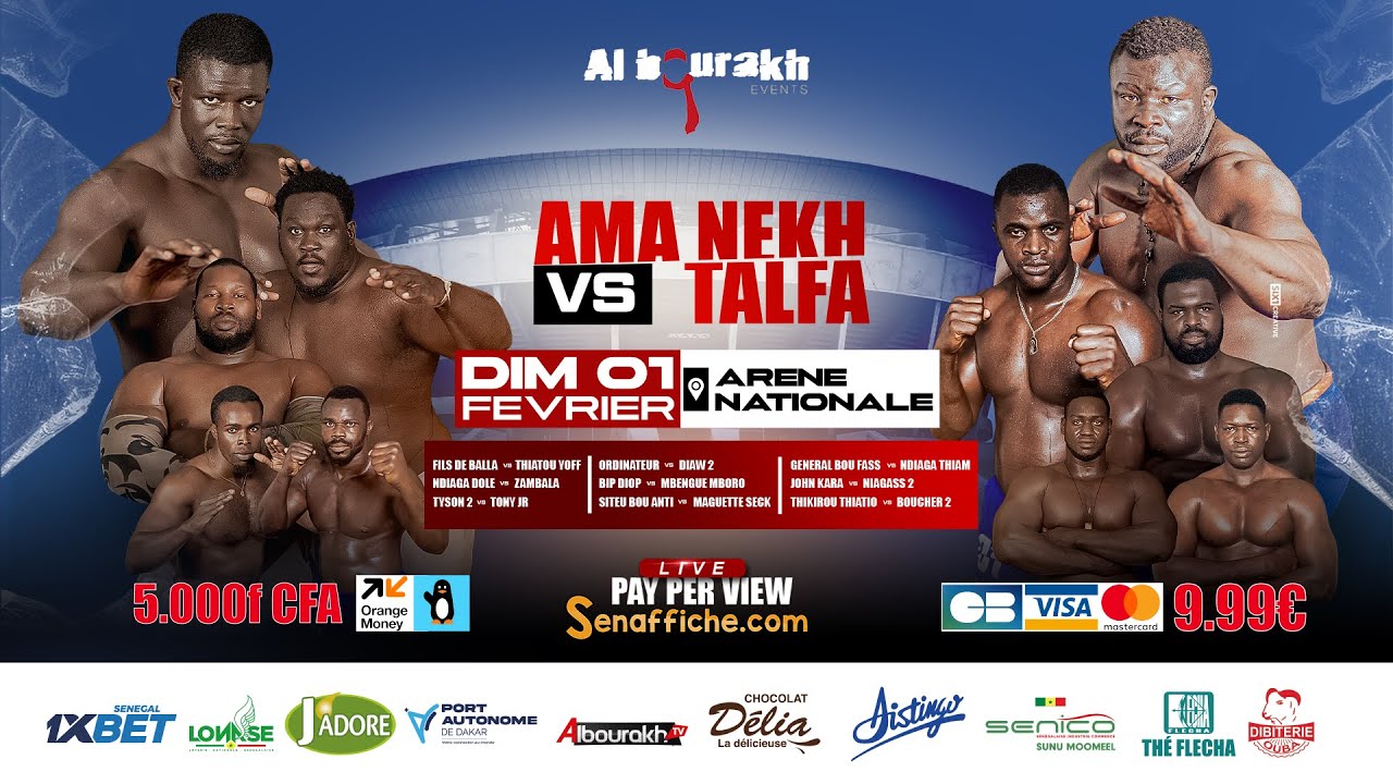 🛑 Direct - Combats Amanekh vs Talfa, Fils de Balla vs Thiatou Yoff, Ndiaga Doolé - Arène Nationale