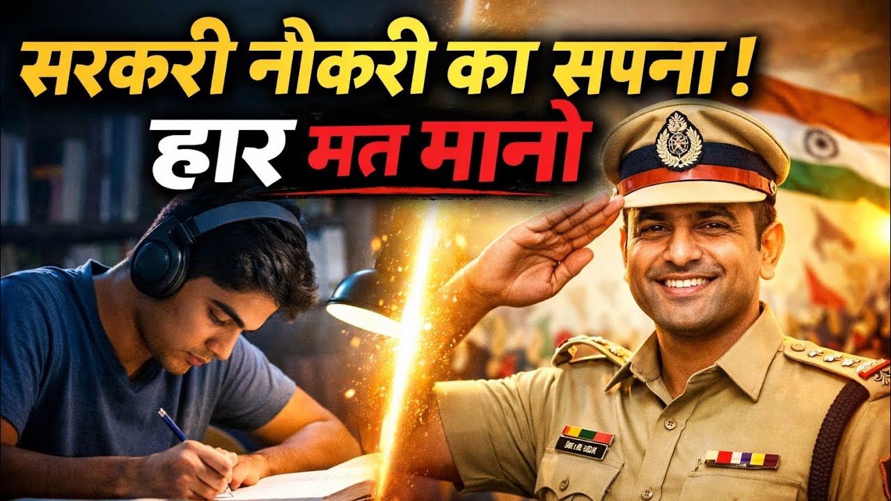 सरकारी नौकरी का सपना — हार मत मानो