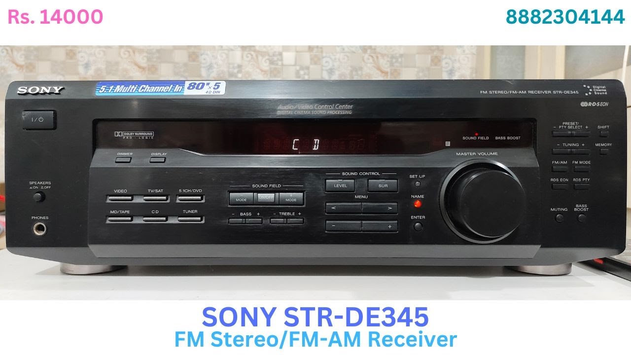 SOLD | SONY STR-DE345 | FM Stereo/FM-AM Receiver | 8882304144 #sony #fmstereo #fmreceiver
