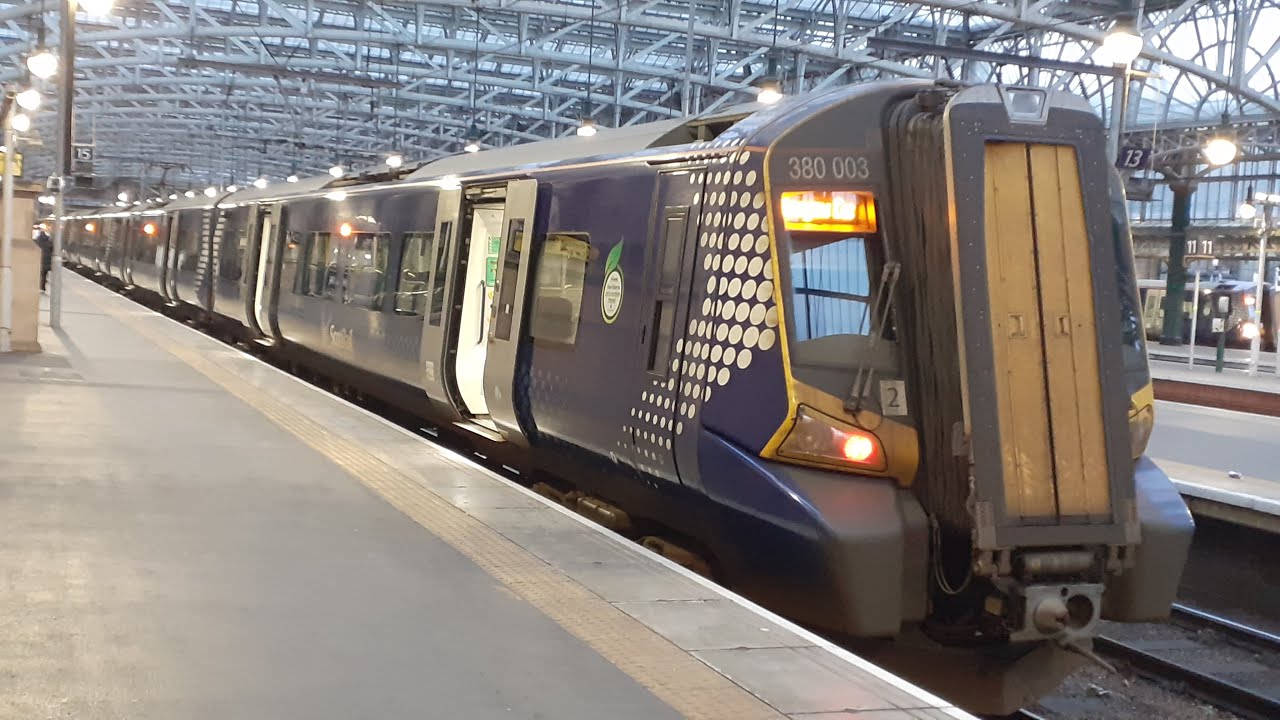 Onboard Scotrail Class 380 Siemens Desiro (380003): Prestwick Town - Barassie