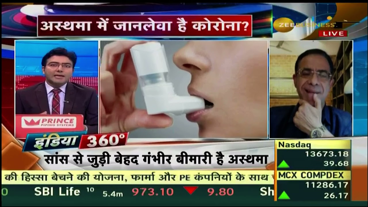 Dr. Vikram Jaggi speaks on Asthma/Covid on Zee Business National #covid19 #asthma