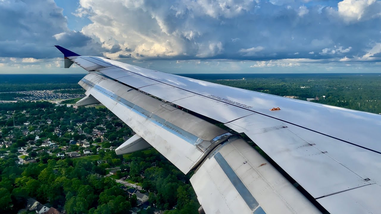 [4K] – Buttery Smooth Houston Landing – United – Airbus A320-200 – IAH – N422UA – SCS Ep. 710