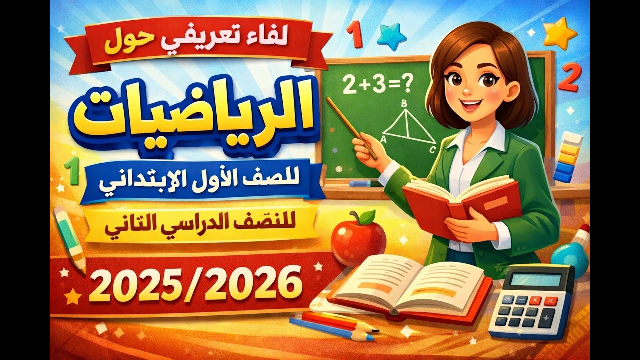 لقاء تعريفي حول مادة الرياضيات للصف الأول الابتدائي للنصف الدراسي الثاني للعام الدراسي 2025/2026
