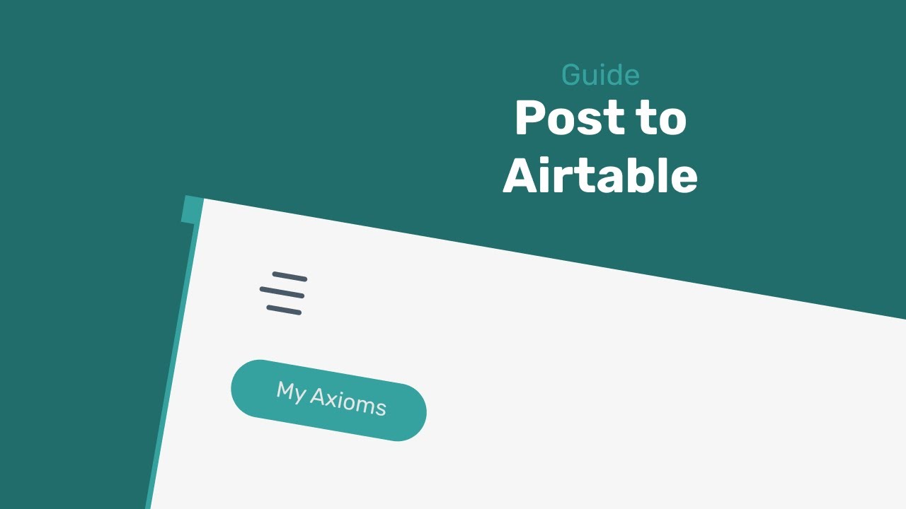How to post data to Airtable using JavaScript and a Webhook