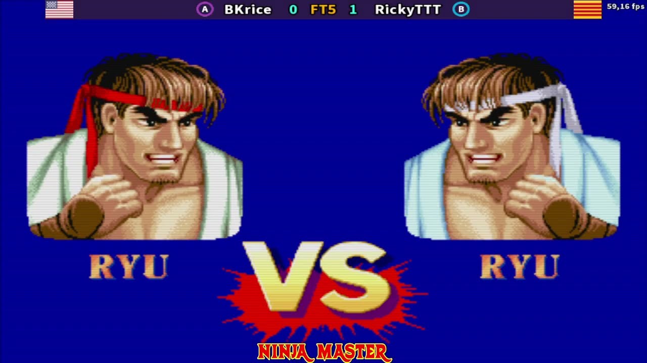 BKrice 🆚 RickyTTT - Street Fighter II' - Hyper Fighting - FT.5