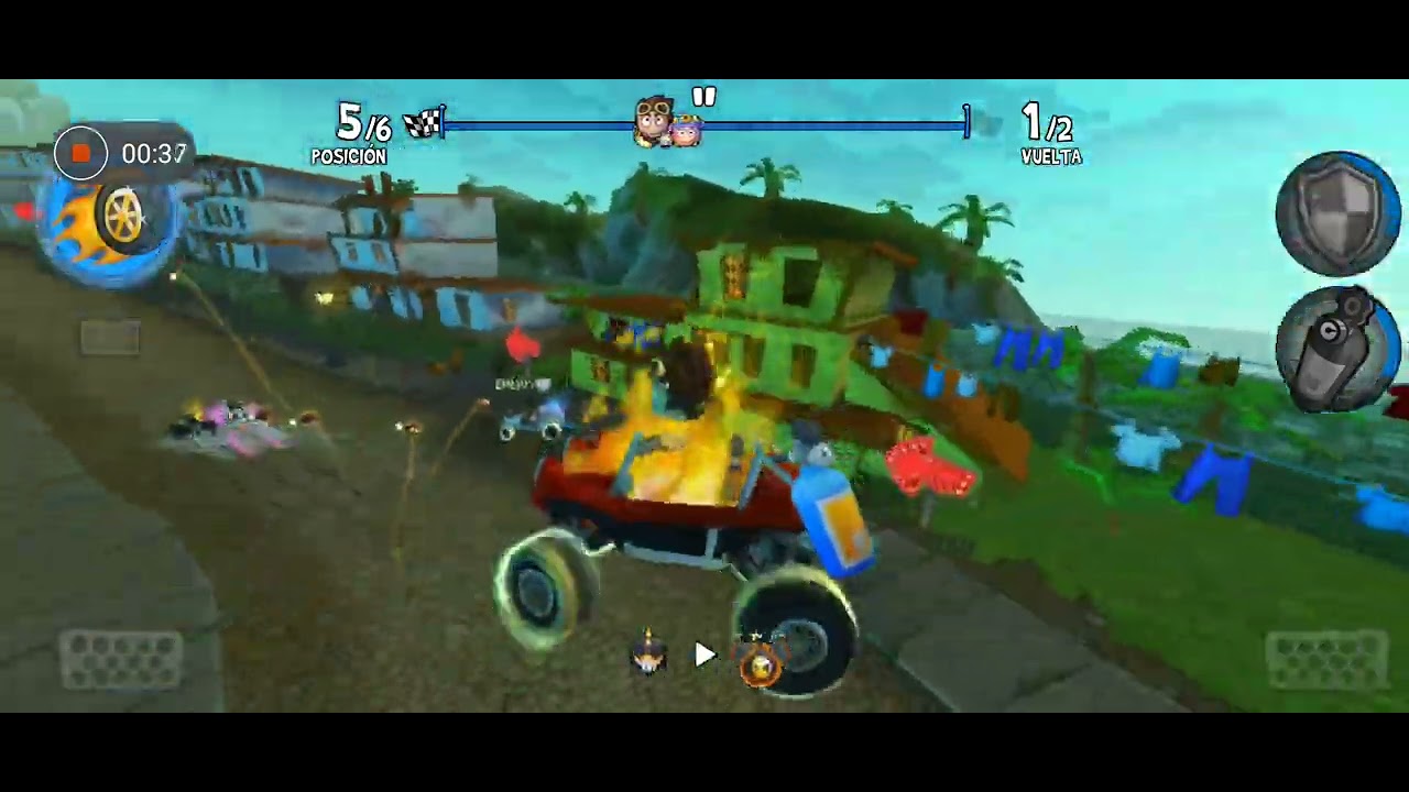 El segundo puesto es el primer perdedor⚠️🤯Beach buggy racing 2