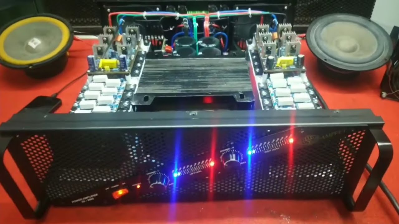 รื้อแอมป์เก่ากล่อง7.5นิ้ว เอามาใส่กล่องใหม่5.2นิ้ว แท่น2000W