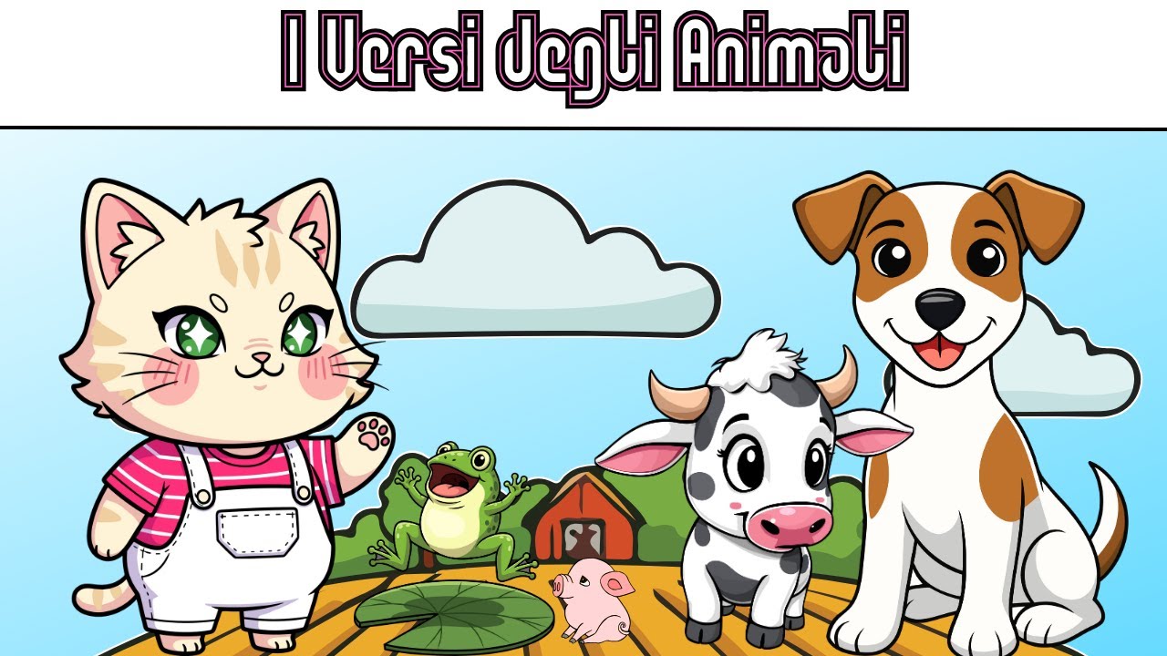 🦊🐮 I Versi degli Animali 🎵 | Canzone Educativa per Bambini | Animal Sounds Song
