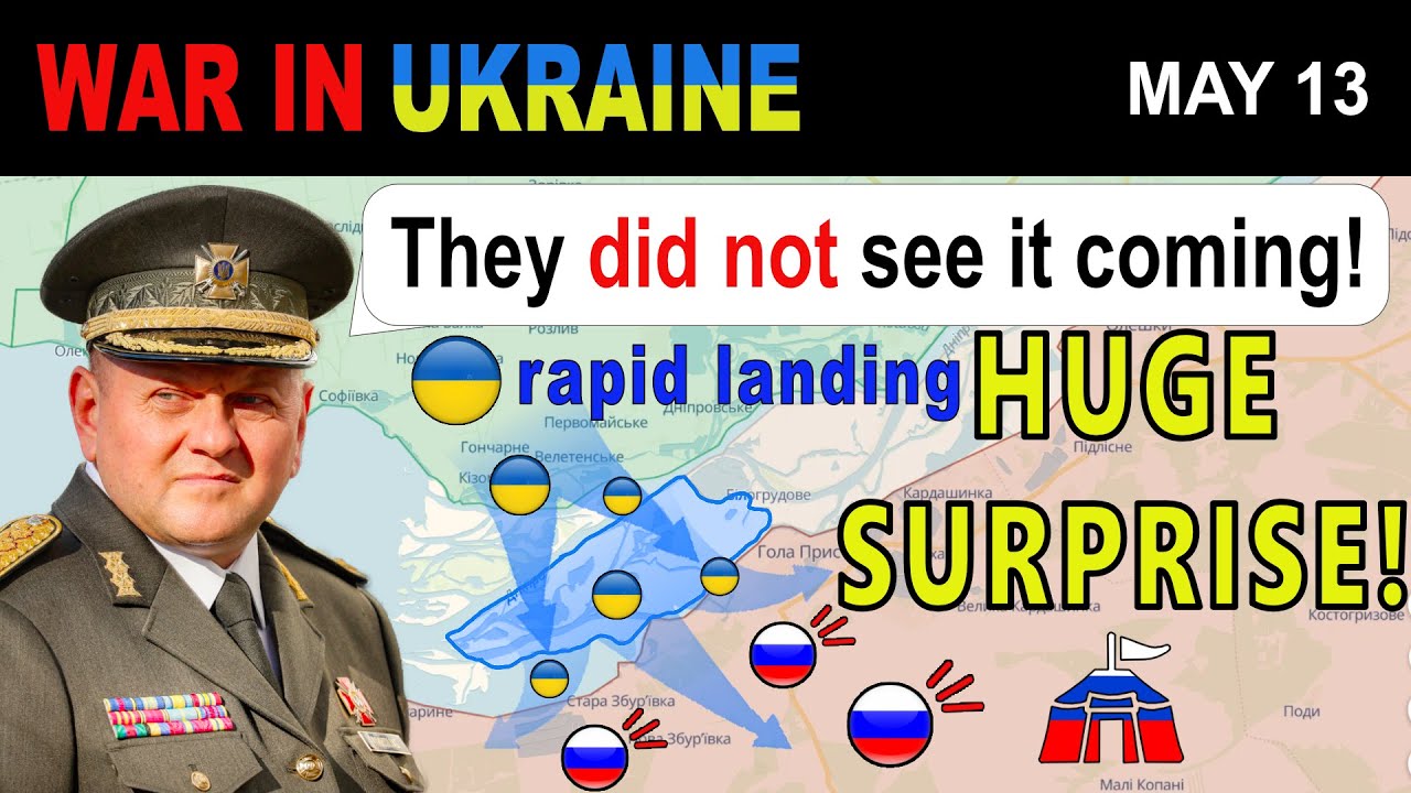 13 May: Clever. Ukrainians Undermine Russian Kharkiv Offensive by Striking in Kherson
