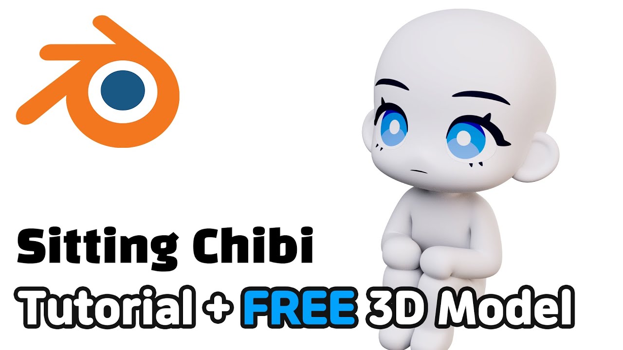Sitting Chibi Modeling Tutorial [Blender]