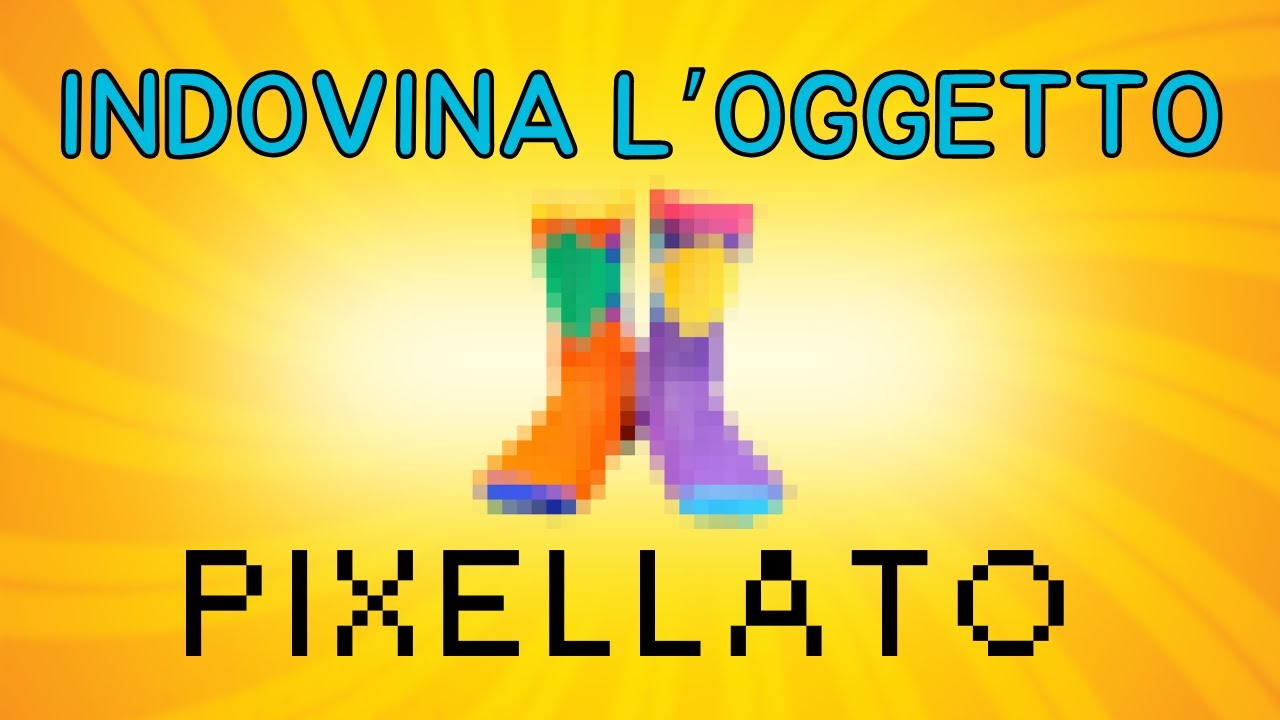 👞 Indovina l'Oggetto dall'immagine Pixellata 📱