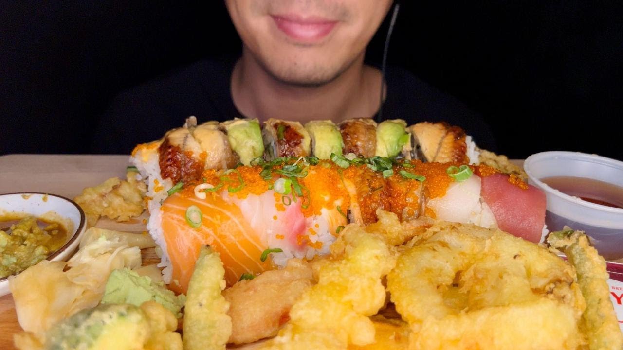 ASMR SUSHI MUKBANG (EATING SOUNDS) | EATING SHOW