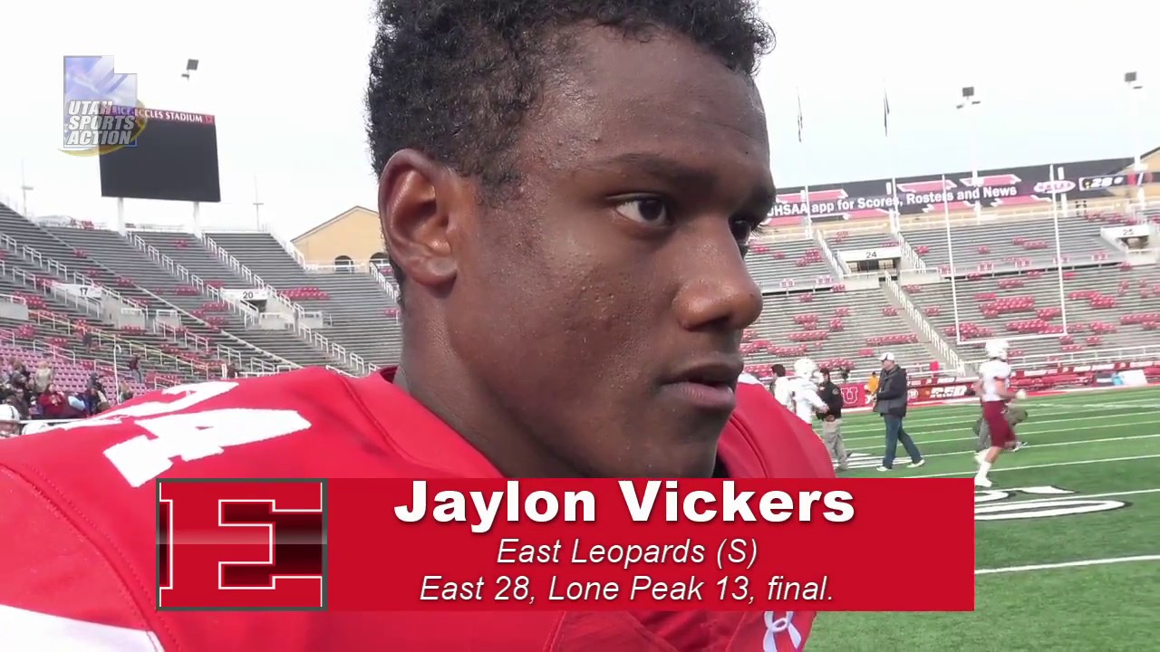 6A Football Playoffs: Jaylon Vickers' (East Leopards) Post-Game Interview.
