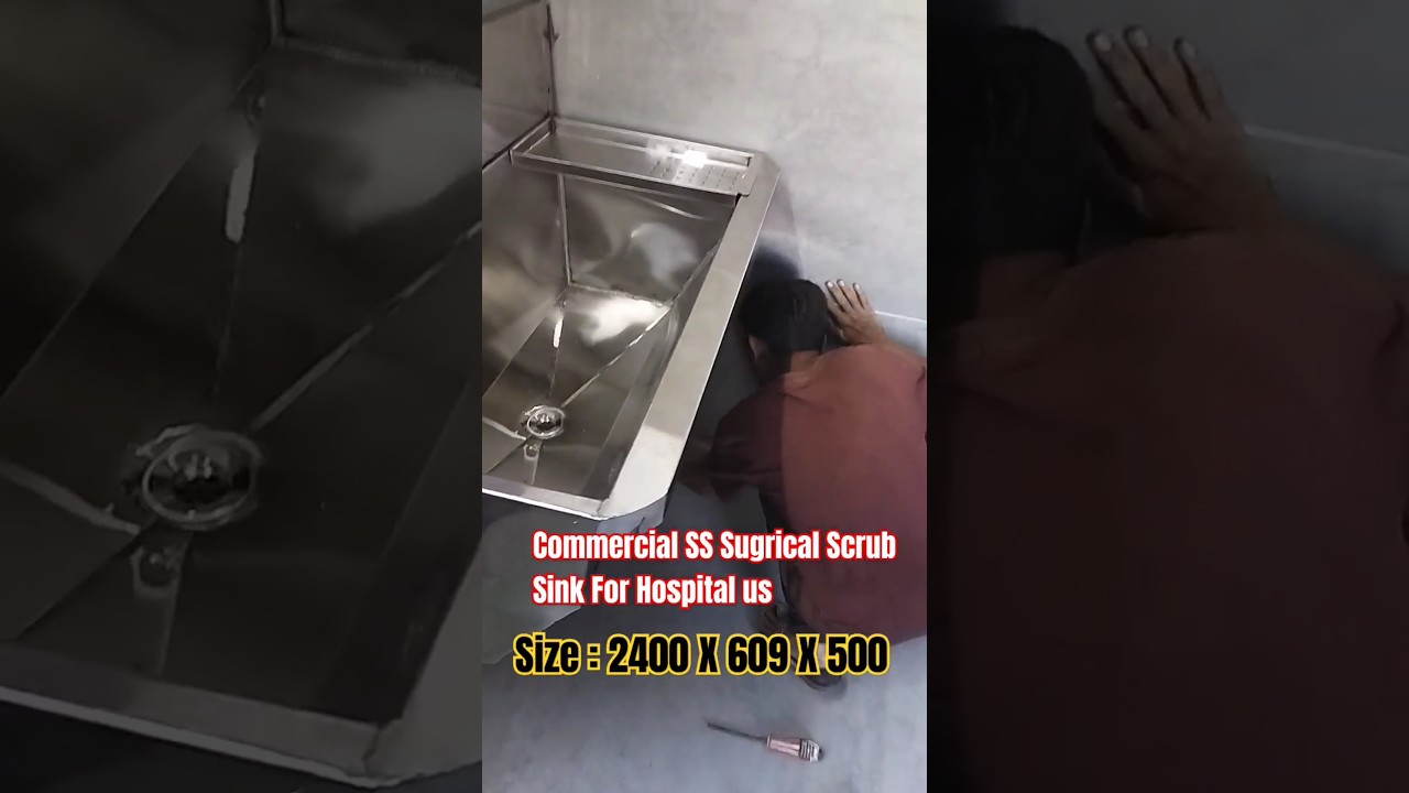 Commercial SS Sugrical Scrub Sink For Hospital plumber training