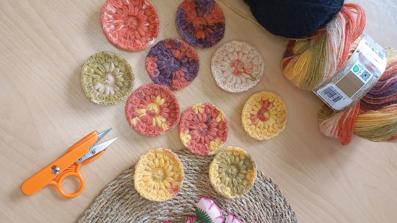 Tığ İşi Motif Yapımı 🌸 Çeyizlik Yelek Modeli