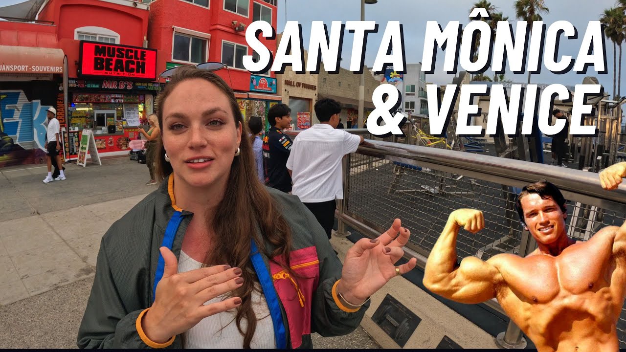 O QUE FAZER nas PRAIAS MAIS POPULARES de LOS ANGELES? VENICE e SANTA MONICA!