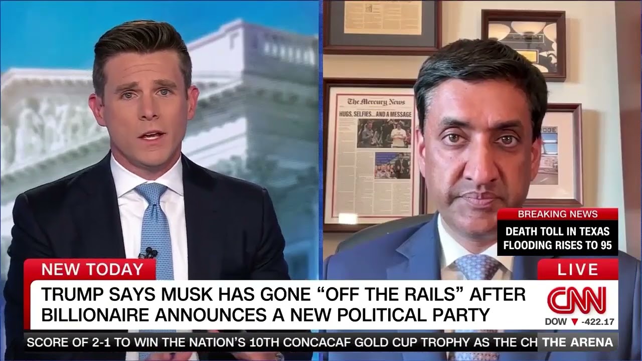 Ro Khanna on CNN's The Arena with Phil Mattingly discussing Trump's new tariff policy