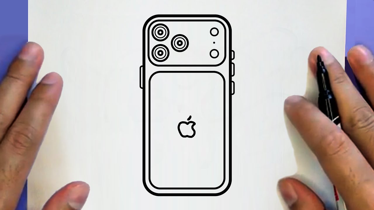 How to Draw iPhone 17 Pro Max, STEP BY STEP, DRAW Cute things