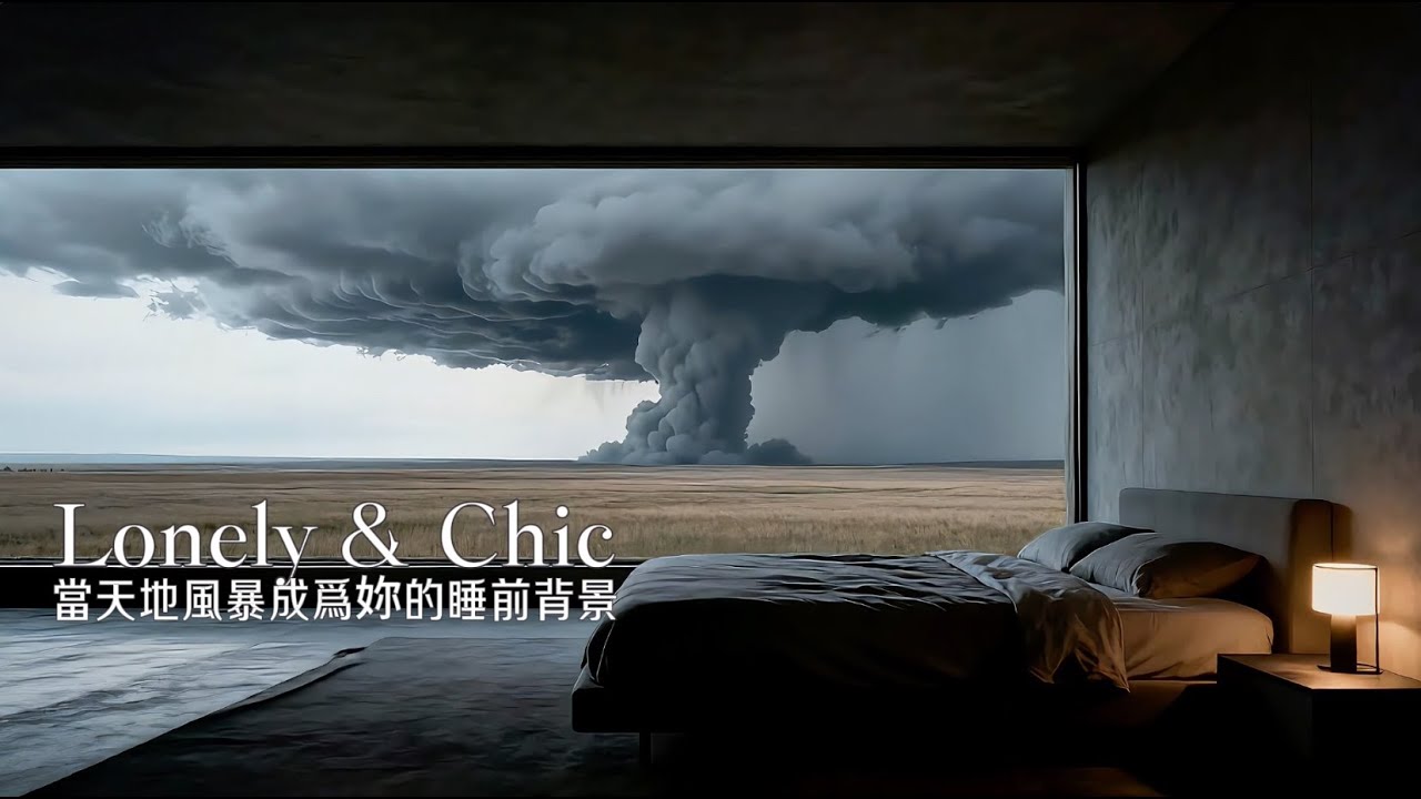 Lone Bedroom Faces a Monolithic Storm｜Soundscape for Focus Meditation & Sleep孤独卧室直面天地风暴｜白噪音·专注·冥想·助眠