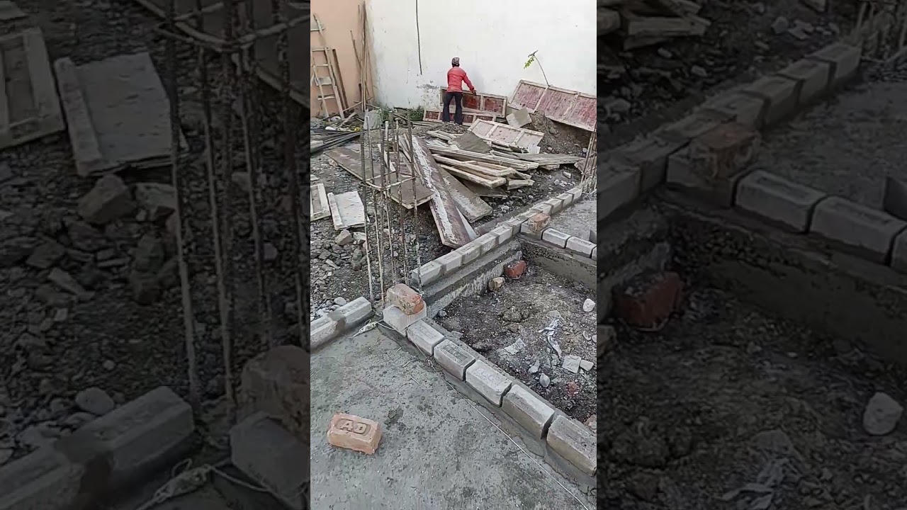 brickwork for ground floor rangat, reforcment bricwork