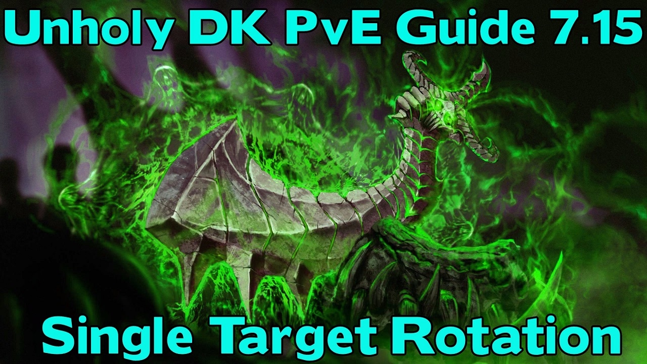 WoW Legion 7.15 PvE Guide Unholy DK DPS Rotation Guide - Topping Nighthold