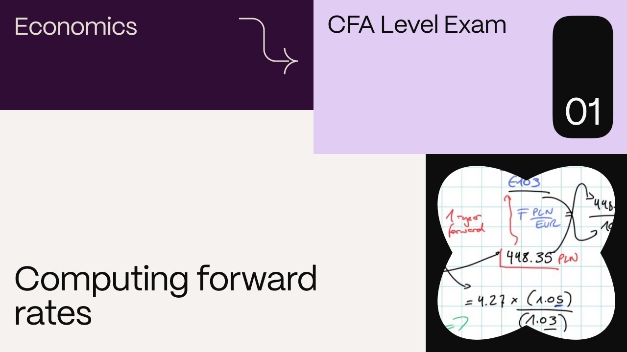 Computing forward rates (for the CFA Level 1 exam)