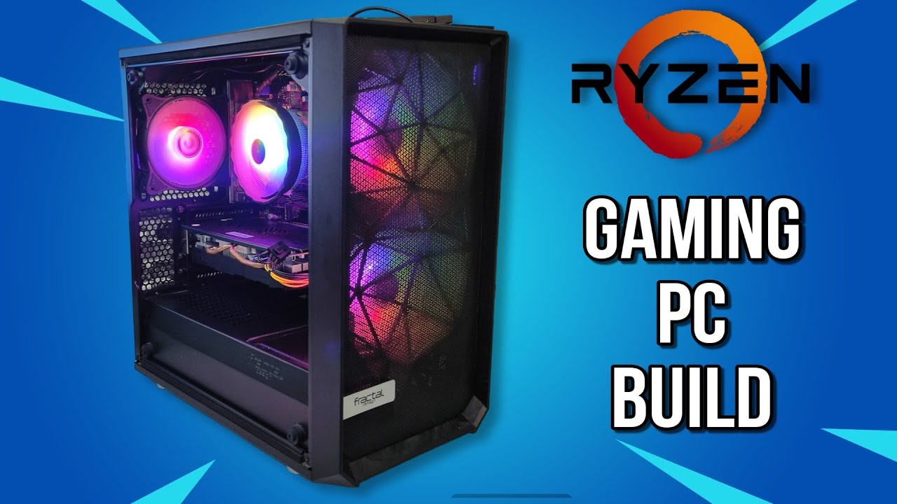 AMD Ryzen 5 4500 + rx 580 2048sp + ASRock A520M HDV Gaming pc build