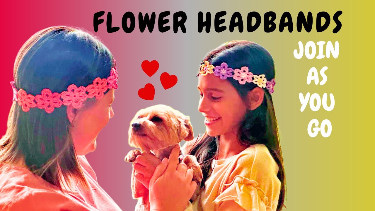 Crochet JAYG flower headbands
