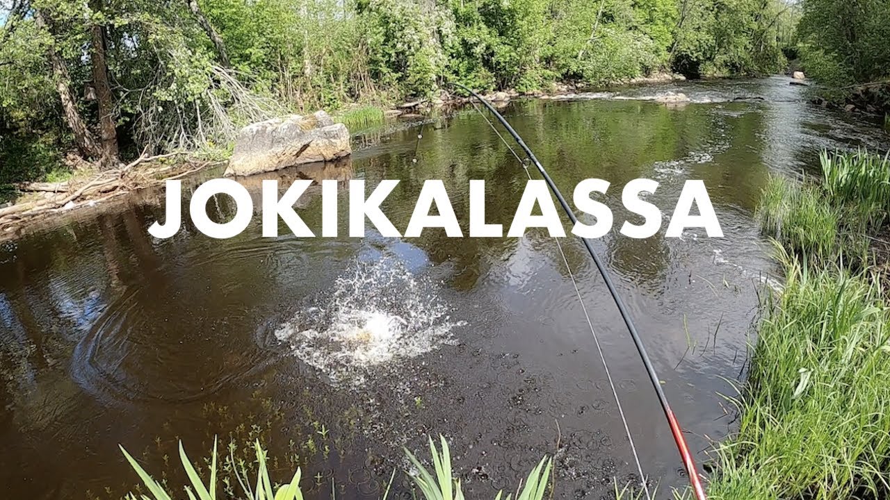 Rentoa jokikalastusta