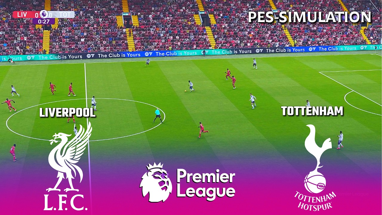 Liverpool vs Tottenham Hotspur | Premier League 2025 | PES 21 Simulation