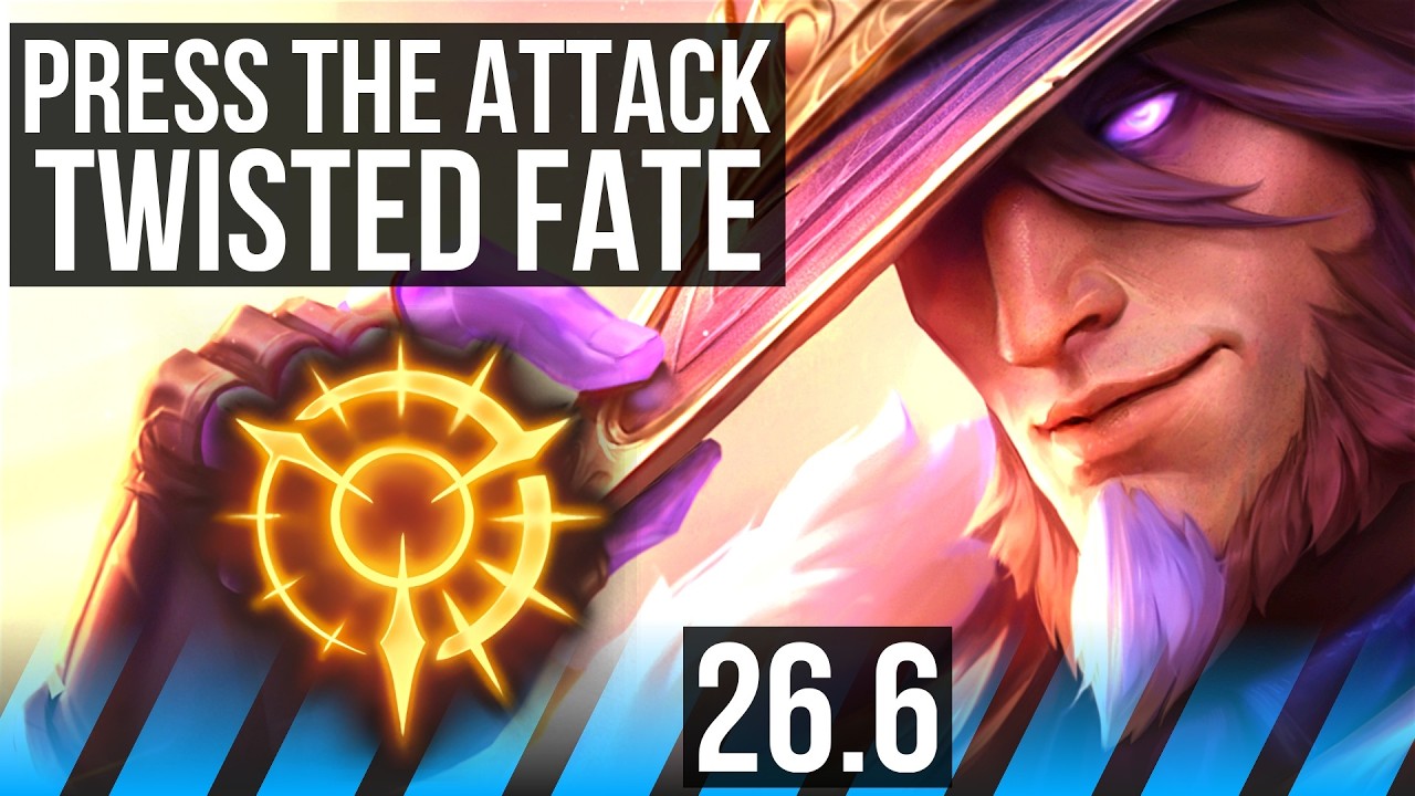 TWISTED FATE vs MEL (MID) | Press The Attack | EUW Challenger | 26.6