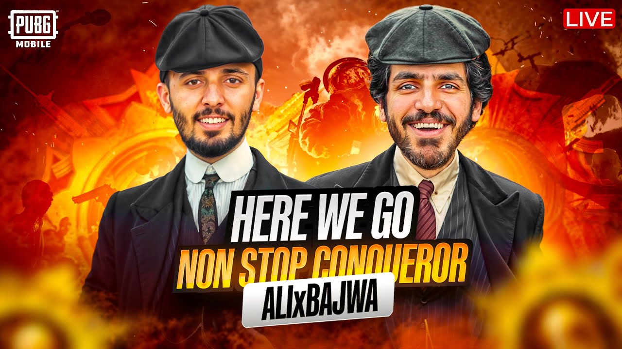 HERE WE GO AGAIN😴NON STOP CONQUROR PUSH REMEMBER THE NAME ALIxBAJWA | PUBG MOBILE