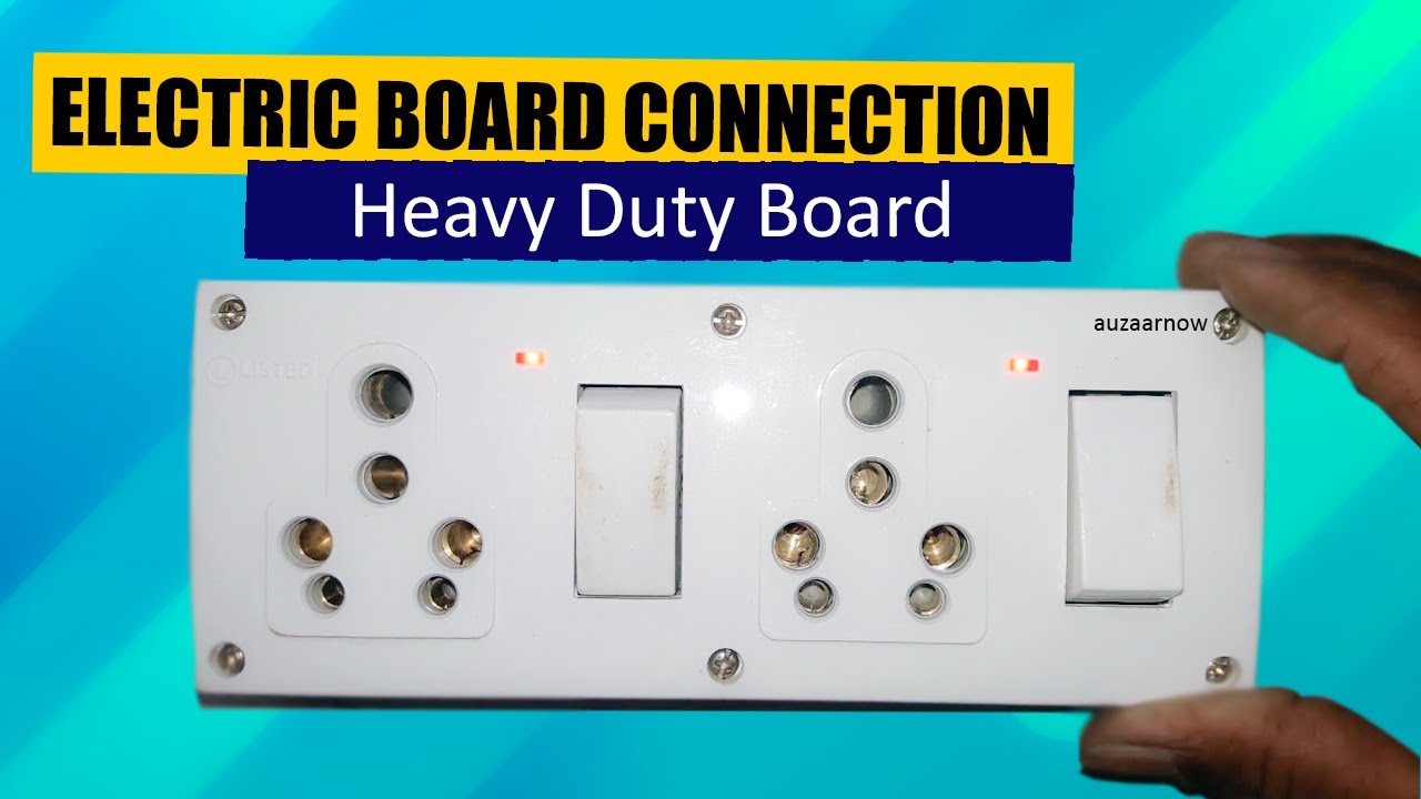 Electric Board Wiring Connection | Heavy duty Electric Double Combined Board