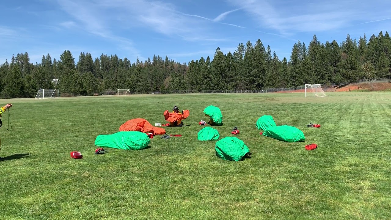 Sierra College Fire Academy shelter deploy training