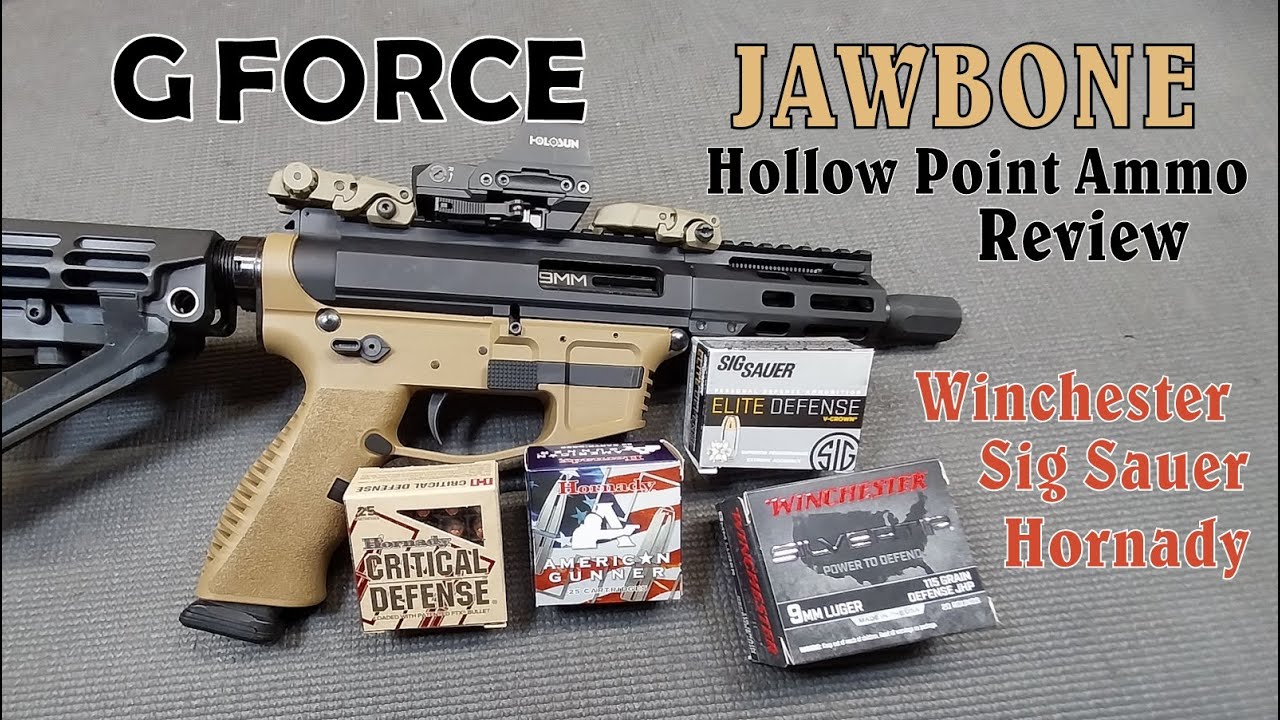GForce Jawbone 9mm Pistol - Is It Reliable with Hollow Point Ammo? - You Might Be Surprised!