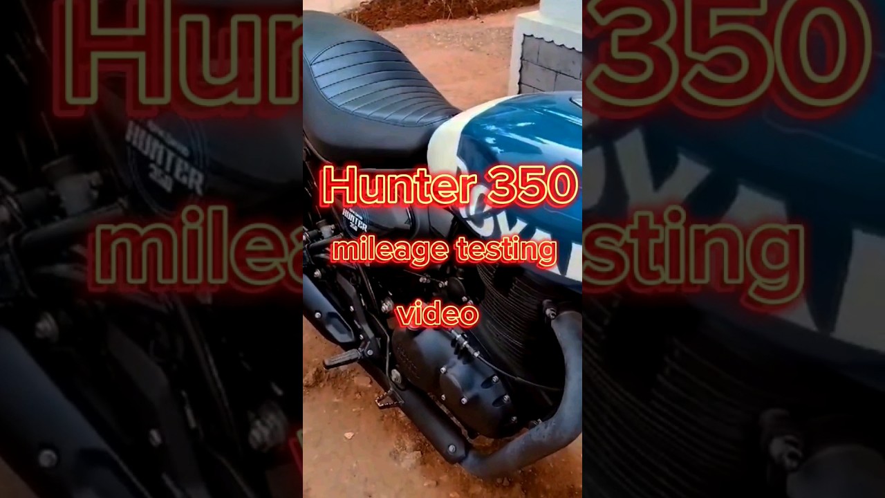Hunter 350 mileage test video 🥺🥶#mileage #mileagetest