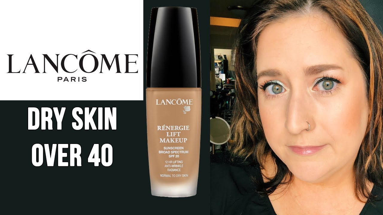LANCOME RENERGIE LIFT FOUNDATION SPF 20 | Тест на стойкость в течение всего дня — сухая кожа стар...