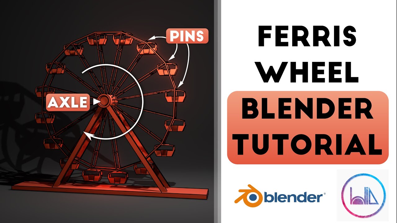 How to Make a Low-Poly Ferris Wheel (Blender 2.81 Tutorial)