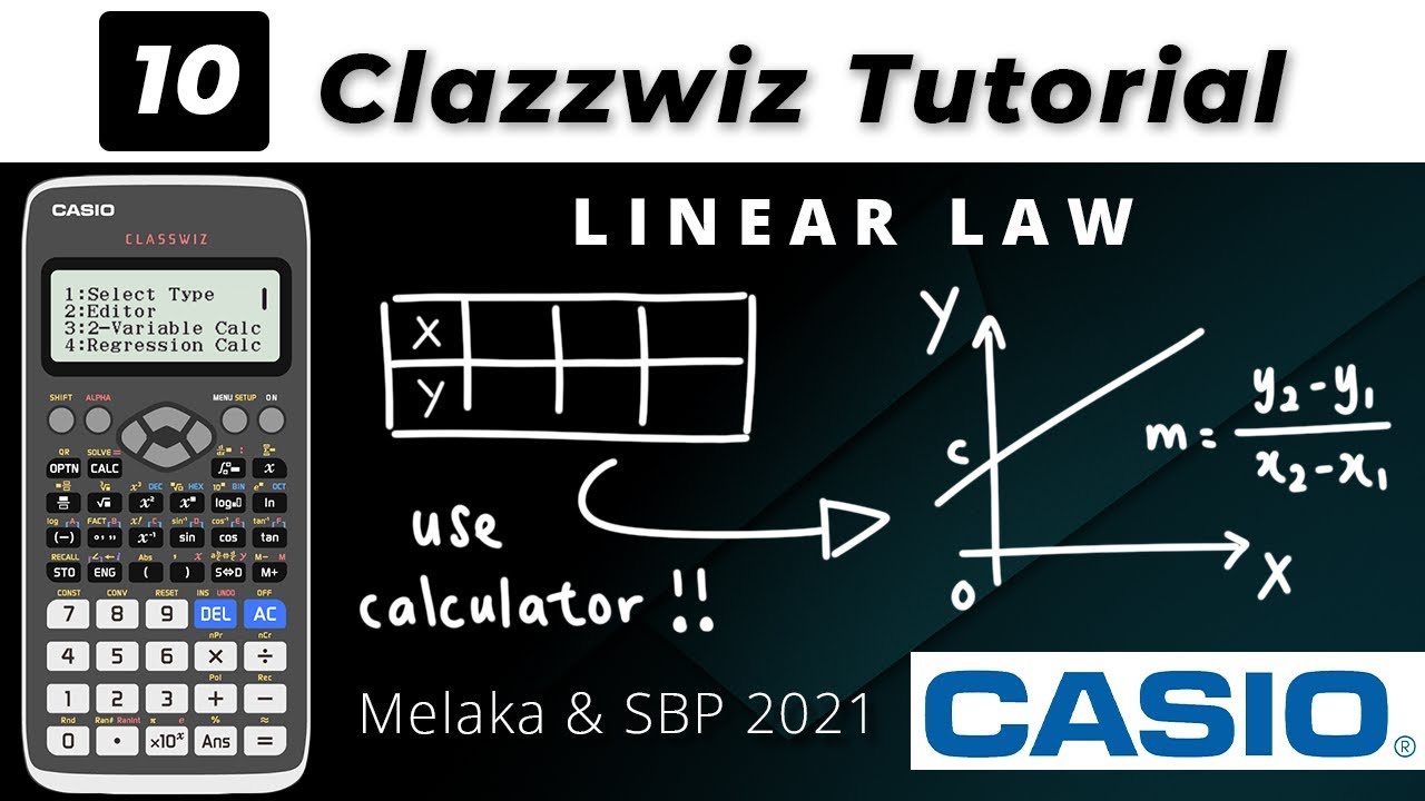 Classwiz Tutorial Part 10: Linear Law | Hukum Linear