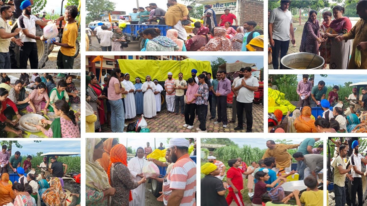 Flood relief supplies in boarder villages by team LFCS