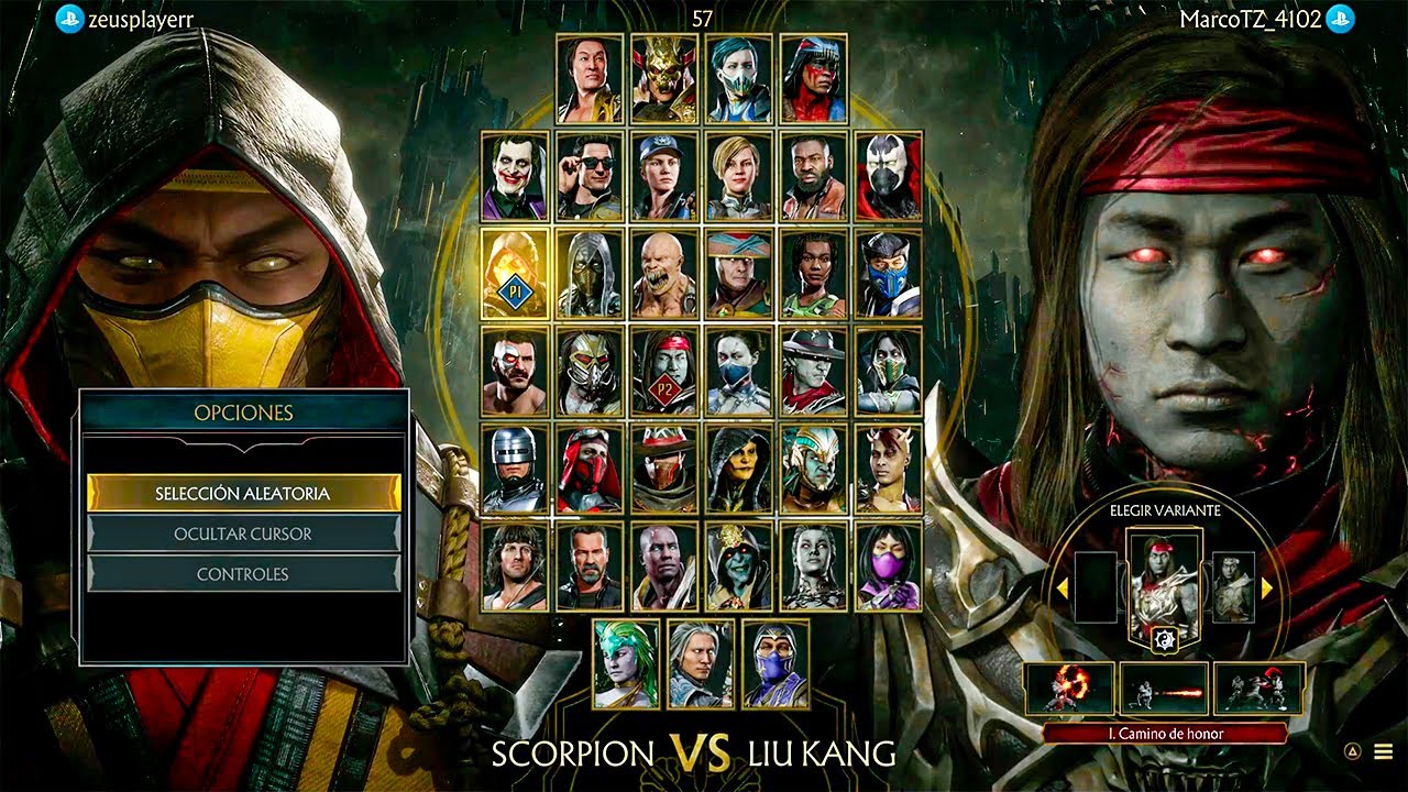 BATALLAS ÉPICAS Jugando con PERSONAJES AL AZAR en MORTAL KOMBAT 11