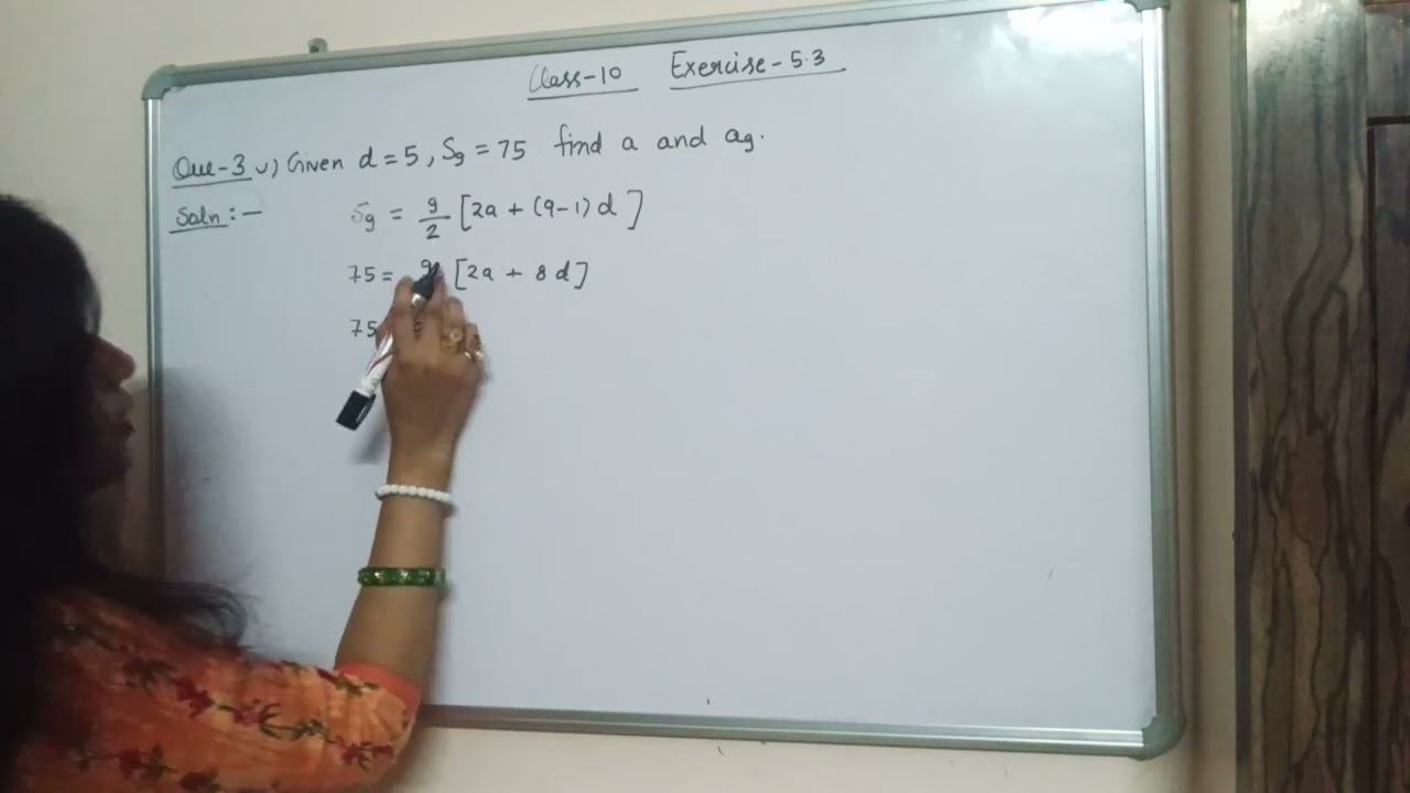 Class 10 maths chapter 5 exercise 5.3 question 3-5