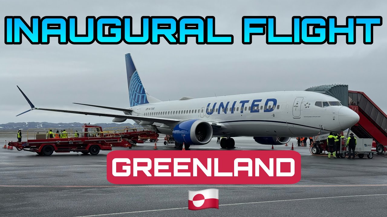 United Airlines INAUGURAL FLIGHT to Greenland 🇬🇱
